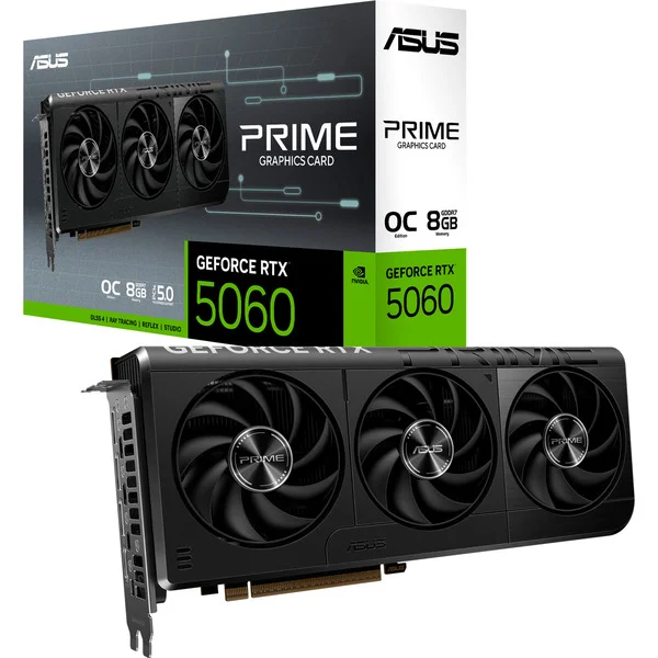 ASUS GeForce RTX 5060 PRIME OC 8GB, Grafikkarte (DLSS 5, 3x DisplayPort, 1x HDMI 2.1)