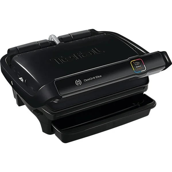 Tefal OptiGrill Elite GC7508, Kontaktgrill (schwarz, 2.000 Watt)