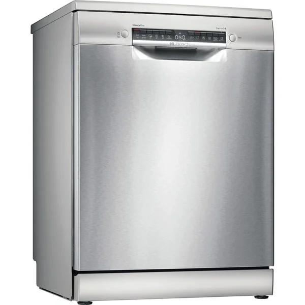 Bosch SMS4EMI06E Serie 4, Spülmaschine (edelstahl (gebürstet), 60 cm, Home Connect)
