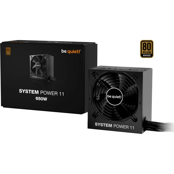 be quiet! System Power 11 650W ATX3.1, PC-Netzteil (schwarz, 1x 12-Pin High Power GPU, 2x PCIe, 650 Watt)