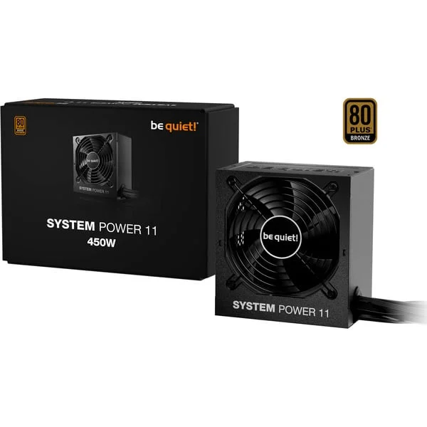 be quiet! System Power 11 450W ATX3.1, PC-Netzteil (schwarz, 2x PCIe, 450 Watt)