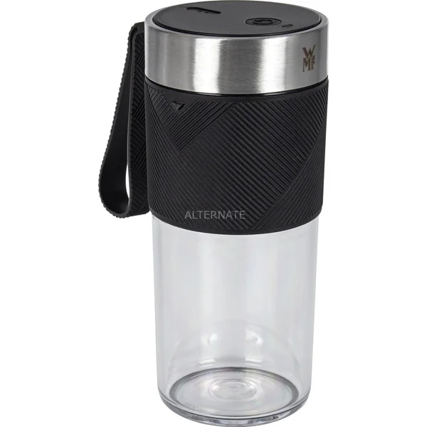 WMF KÜCHENminis Mix on the go, Standmixer (schwarz, 1.200 mAh Akku, Behälter 0,3 Liter)