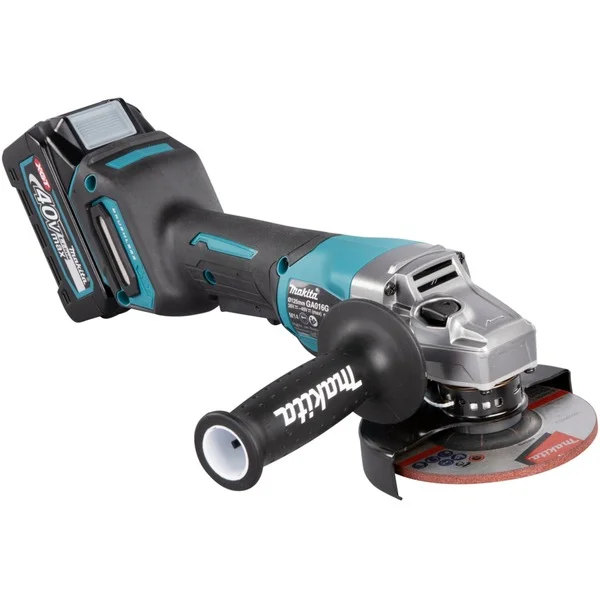 Makita Akku-Winkelschleifer GA016GM201 XGT, 40Volt (blau/schwarz, 2x Li-Ion XGT Akku 4,0Ah, MAKPAC Gr.4)