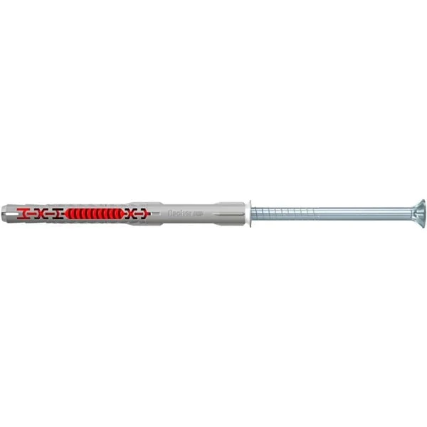 fischer Langschaftdübel DuoXpand 10x100 T (hellgrau/rot, 50 Stück)