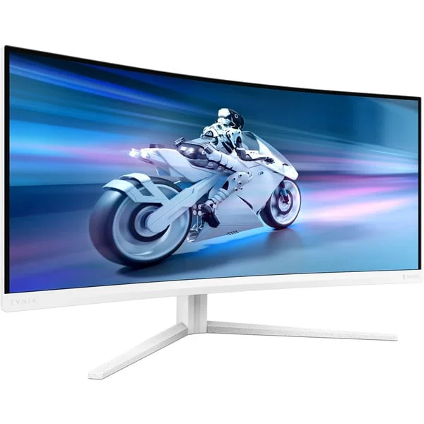 Philips Evnia 34M2C5501A, Gaming-Monitor (86.4 cm (34 Zoll), weiß, WQHD, VA, Curved, Ambiglow, Dynamic Lighting, USB-Hub, 180Hz Panel)