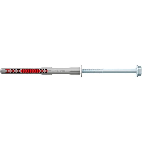fischer Langschaftdübel DuoXpand 10x100 FUS R (hellgrau/rot, 50 Stück)