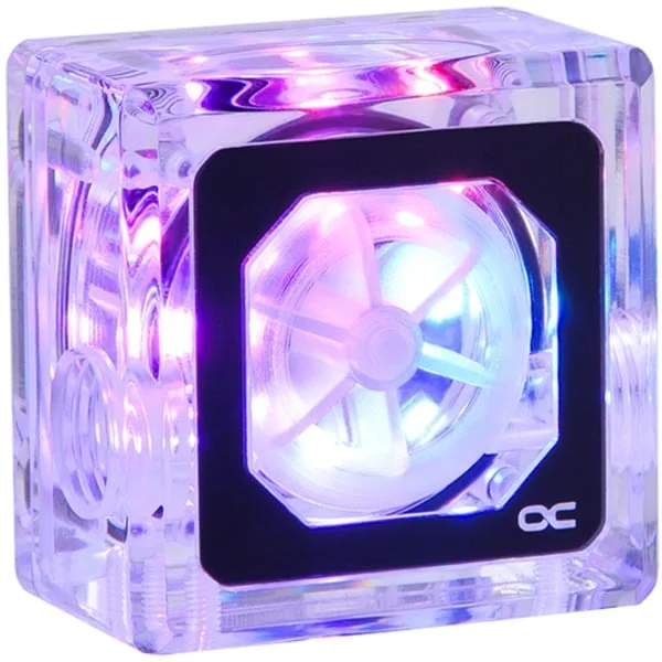 Alphacool Eisfluegel Aurora Durchflussanzeiger "HighFlow" mit Tachosignal (transparent)