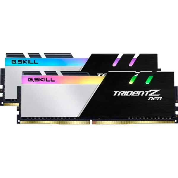 G.Skill DIMM 16 GB DDR4-3200 (2x 8 GB) Dual-Kit, Arbeitsspeicher (schwarz/weiß, F4-3200C16D-16GTZN, Trident Z Neo, INTEL XMP)