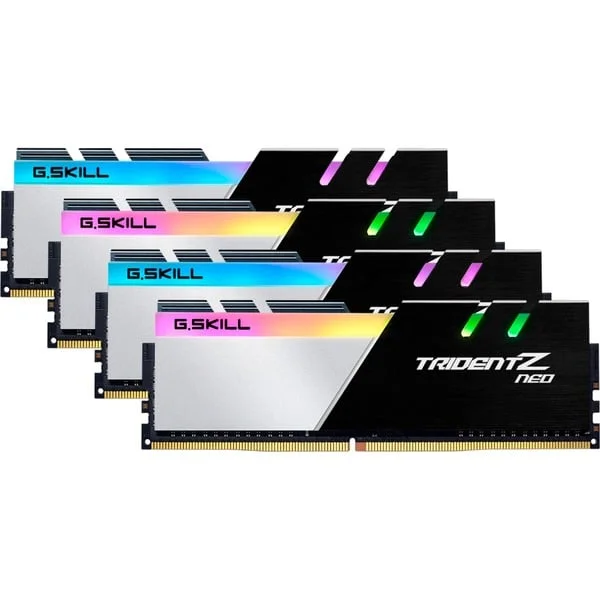 G.Skill DIMM 32 GB DDR4-3600 (4x 8 GB) Quad-Kit, Arbeitsspeicher (F4-3600C16Q-32GTZNC, Trident Z Neo, INTEL XMP)