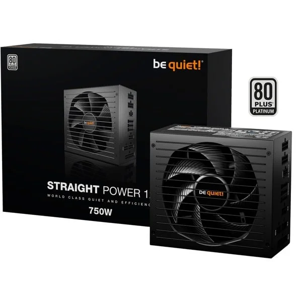 be quiet! Straight Power 12 Platinum 750W ATX3.1, PC-Netzteil (schwarz, 1x 12-Pin High Power GPU, 4x PCIe, Kabel-Management , 750 Watt)