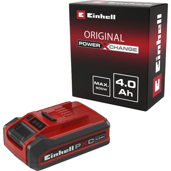 EINHELL Akku Power-X-Change Plus 18Volt 4,0Ah (rot/schwarz)