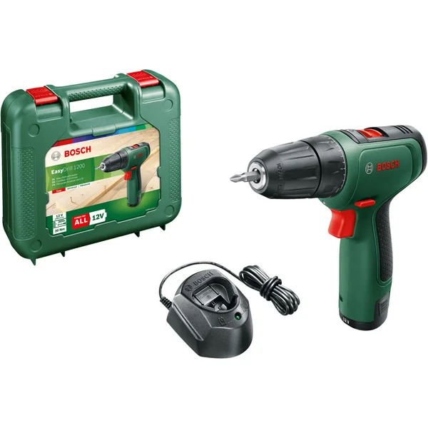 Bosch Heimwerken & Garten Akku-Bohrschrauber EasyDrill 1200 (grün/schwarz, Li-Ionen Akku 1,5Ah, Koffer)