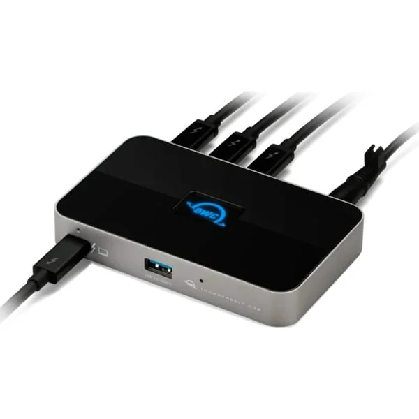 OWC Thunderbolt Hub, Dockingstation (grau/schwarz, Thunderbolt 4, USB-A)
