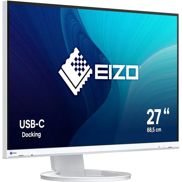 EIZO FlexScan EV2720S-WT, LED-Monitor (68.5 cm (27 Zoll), weiß, WQHD, IPS, USB-C, USB-Hub)