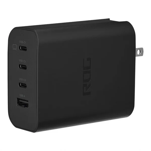 ASUS Multiport-Ladegerät AC140-01, EU + UK (schwarz, 140 Watt, 3x USB-C + USB-A)