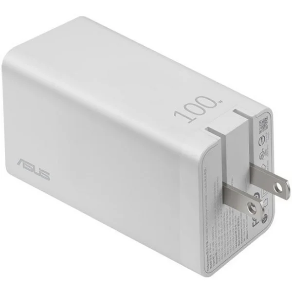 ASUS Multiport-Ladegerät AC100-02, EU + UK (weiß, 100 Watt, 2x USB-C + USB-A)