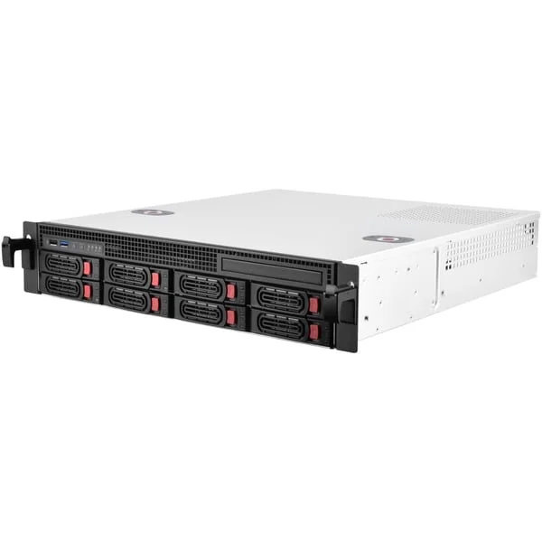 SilverStone RM21-308, Rack-Gehäuse (schwarz, 2 Höheneinheiten)