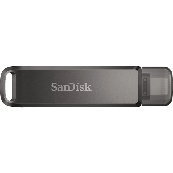 SanDisk iXpand Luxe 256 GB, USB-Stick (schwarz, USB-C 3.2 Gen 1, Apple Lightning Connector)