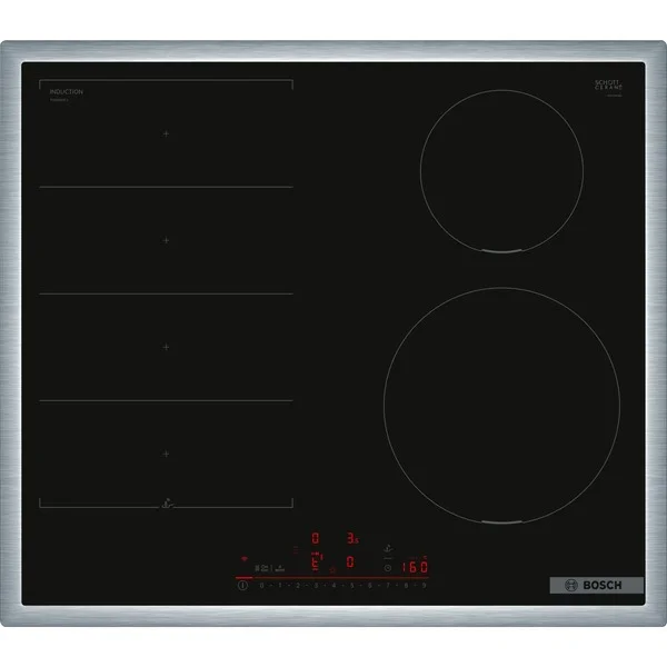 Bosch PIX645HC1E Serie 6, Autarkes Kochfeld (schwarz/edelstahl, 60 cm)