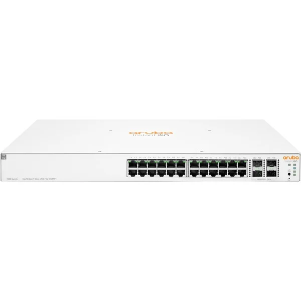 Hewlett Packard Enterprise Networking Instant On Switch 24 Anschlüsse Gigabit CL4 PoE 4 Anschlüsse SFP+ 195 W 1930