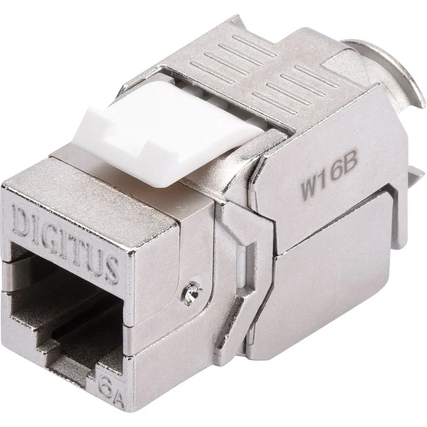 Digitus Keystone-Modul Cat.6a (silber/weiß, geschirmt, 24 Stück)