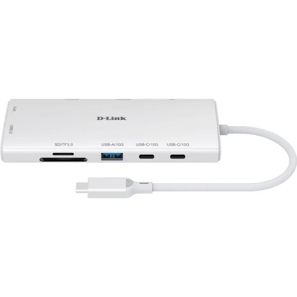 D-Link 10-in-1 USB-C Hub DUP-A01, USB-Hub (weiß)