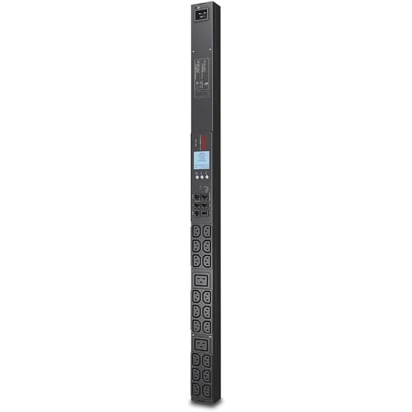 APC Metered Rack PDU 2G, AP8858EU3 mit Messfunktion, Null HE, 18x C13, 2x C19, Steckdosenleiste (schwarz, 16 A, 230 V)