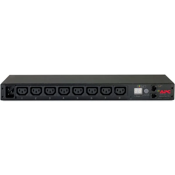 APC Metered Rack PDU AP7821B mit Messfunktion, 1HE, 8x C13, Steckdosenleiste (schwarz, 16 A, 230 V)