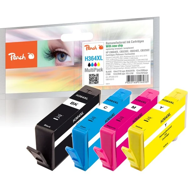 Peach Tinte Nr. 364XL Sparpack (kompatibel zu HP Nr. 364XL)