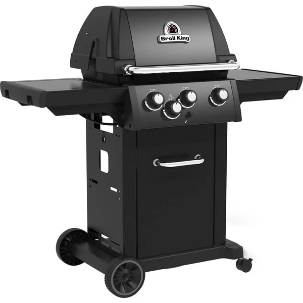 Broil King Gasgrill Royal 340 Shadow (schwarz, mit Seitenbrenner)