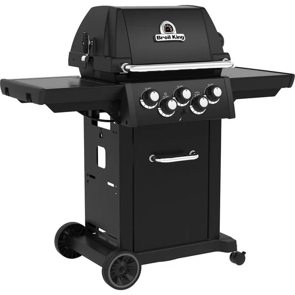 Broil King Gasgrill Royal 390 Shadow (schwarz, mit Seiten- und Heckbrenner)