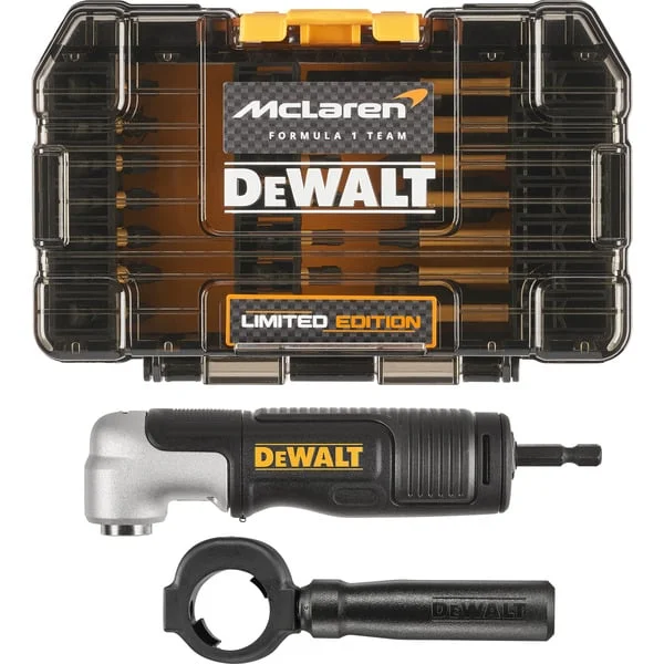 DEWALT FLEXTORQ Bit-Satz DT70782, 33-teilig, im McLaren Design (inkl. Winkelvorsatz mit Basiskopf und Handgriff, in TOUGH CASE)