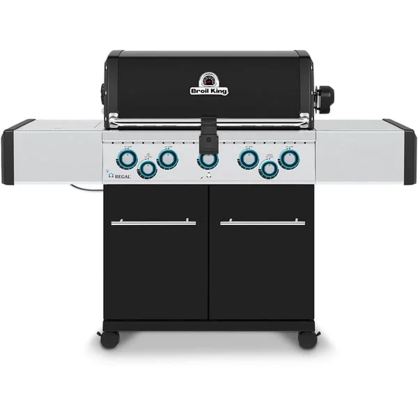 Broil King Gasgrill Regal 590 (schwarz/edelstahl, mit Seiten- und Heckbrenner)
