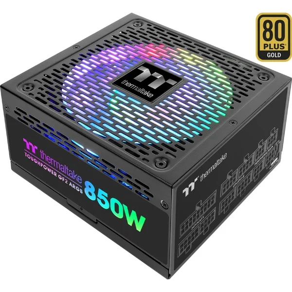 Thermaltake Toughpower GF2 ARGB 850W, PC-Netzteil (schwarz, 6x PCIe, Kabel-Management, 850 Watt)