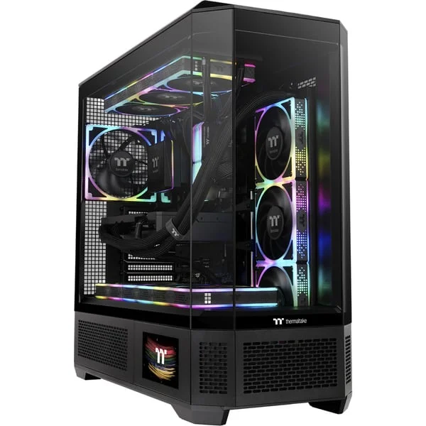 Thermaltake View 600 TG Black, Big-Tower-Gehäuse (schwarz, Tempered Glass)