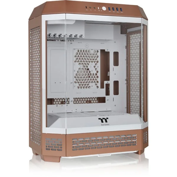 Thermaltake The Tower 600 Mocha Mousse, Tower-Gehäuse (hellbraun, Tempered Glass x 3)