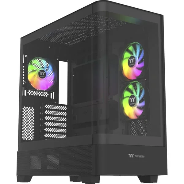 Thermaltake View 290 Black, Tower-Gehäuse (schwarz, Tempered Glass x 2)