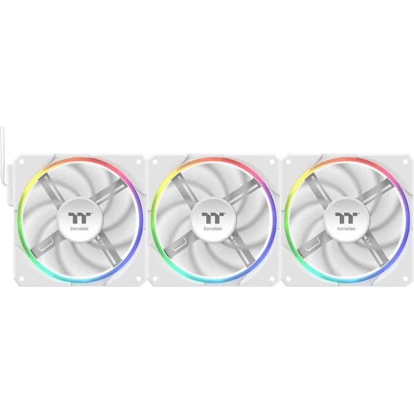 Thermaltake TS 120 EX RGB, Gehäuselüfter (weiß, 3er Pack, 120 mm)