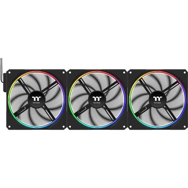 Thermaltake TS 140 EX RGB, Gehäuselüfter (schwarz, 3er Pack, 140 mm)