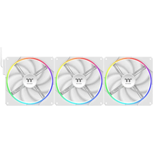 Thermaltake TS 140 EX RGB, Gehäuselüfter (weiß, 3er Pack, 140 mm)