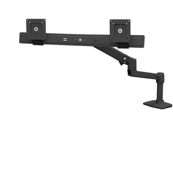 Ergotron LX Dual Direct Monitor Arm, Monitorhalterung (schwarz)