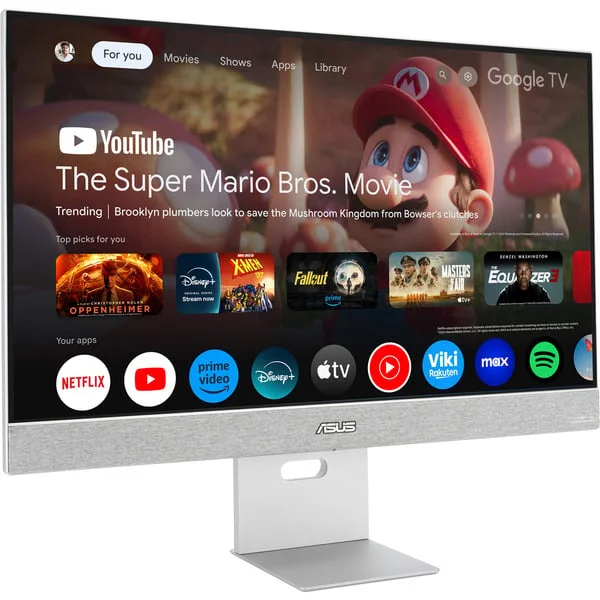 ASUS ZenScreen MS32UC Smart Monitor, LED-Monitor (80 cm (31.5 Zoll), grau, UltraHD/4K, IPS, USB-C, Google TV, HDR)