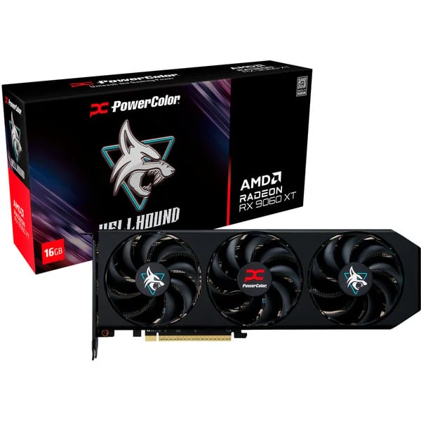 PowerColor Radeon RX 9060 XT Hellhound 16GB, Grafikkarte
