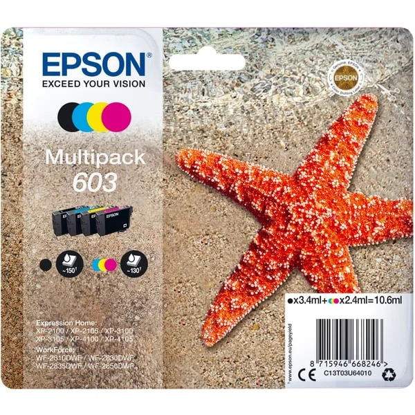 Epson Tinte Multipack 603 (C13T03U64010)