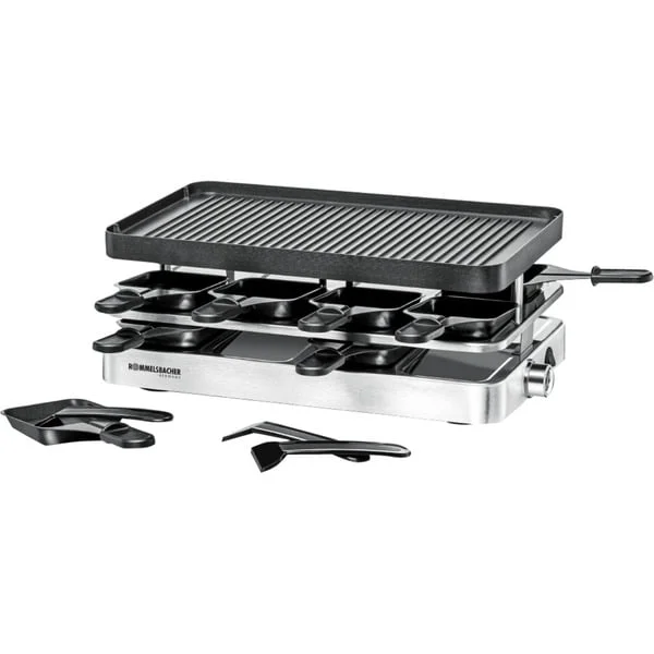 Rommelsbacher RC 1400, Raclette (edelstahl/schwarz)
