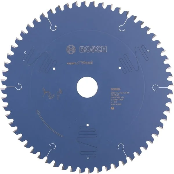 Bosch Professional EXPERT Wood Kreissägeblatt, Ø 250mm, 60Z (Bohrung 30mm, für Kapp- & Gehrungssägen)