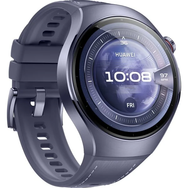 Huawei Watch 5 46mm (Rates-L39L), Smartwatch (grau/violett, Komposit-Armband in grauviolett, Gehäuse aus Titanium)