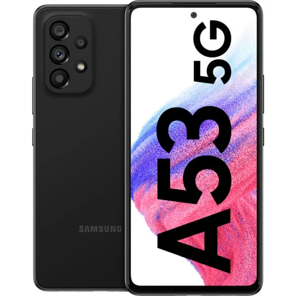 Samsung Galaxy A53 5G 128GB Generalüberholt, Handy (Awesome Black, Android, Dual-SIM, 6 GB)
