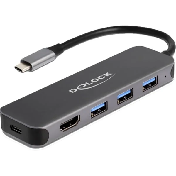 DeLOCK USB-C Dockingstation (4K HDMI USB Hub und PD 3.0)