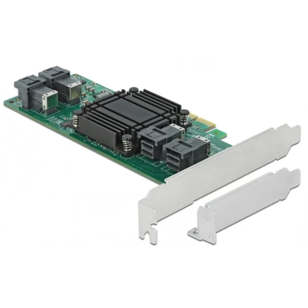 DeLOCK PCI Express x8 Karte zu 4 x intern SFF-8643 NVMe LP, Controller
